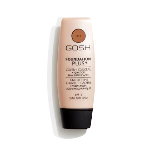 Gosh Foundation Plus Cover Conceal SPF15 010 Tan 30ml