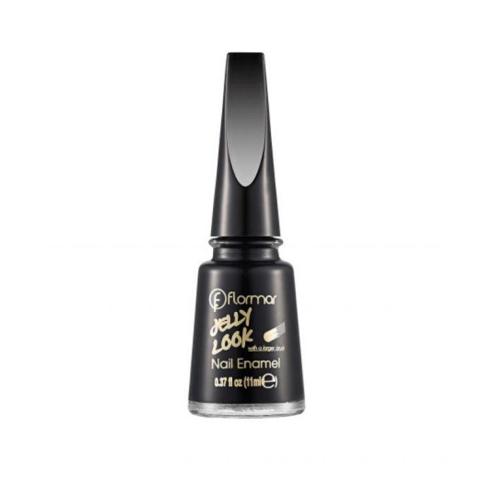 Flormar Jelly Look Nail Enamel  - JL28 Patent Black Leather