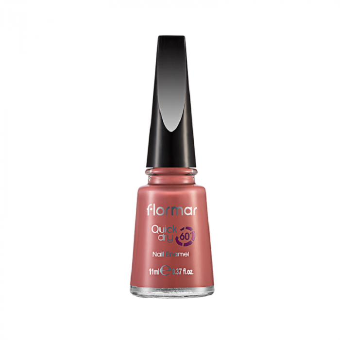 Flormar Quick Dry Nail Enamel - Cherry Dessert