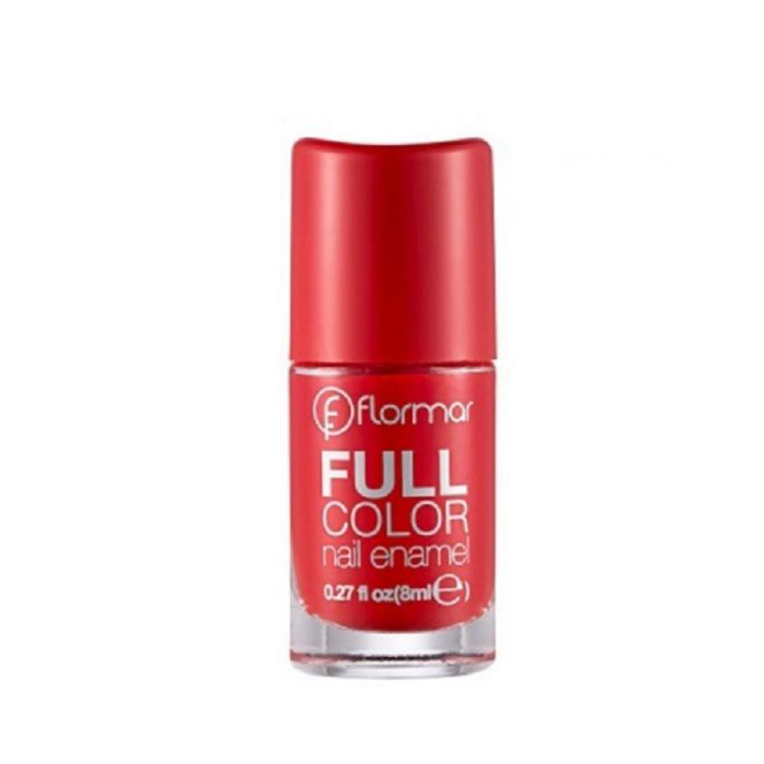 Flormar Full Color Nail Enamel - 08 Optimistic Red