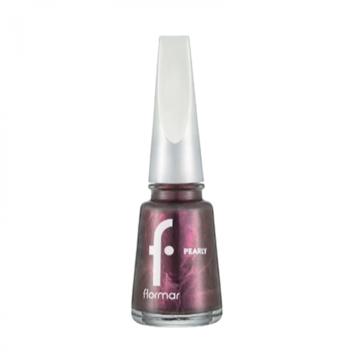 Flormar Pearly Nail Enamel - 418 Chrome Purple