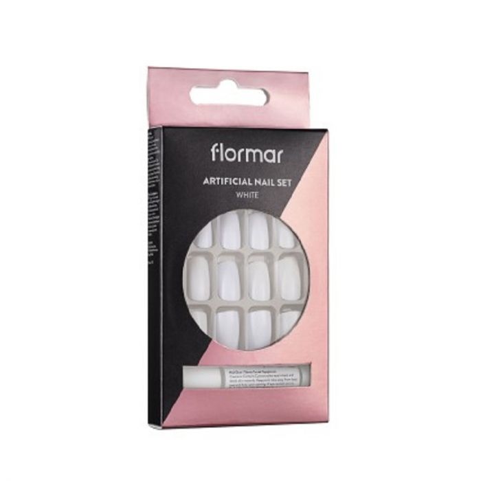 Flormar Artificial Nail Set - 052 White