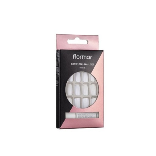 Flormar Artificial Nail Set - 052 White