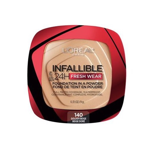 L'Oreal Infaillible 24H Fresh Wear Foundation In A Powder - 140 Golden Beige 