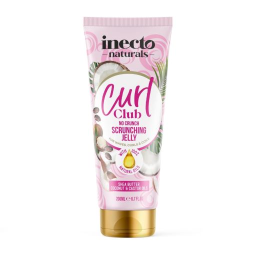 Inecto Curl Club No Crunch Scrunching Hair Jelly 200ml 