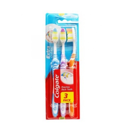 Colgate Extra Clean 3 Pack Tooth Brush 