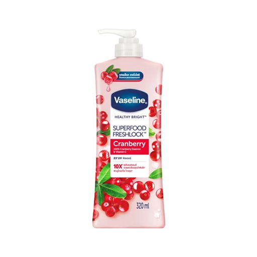 Vaseline Healthy Bright Superfood Freshlock Cranberry Body Lotion 320ml