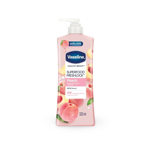 Vaseline Healthy Bright Superfood Freshlock Peach Body Lotion 320ml