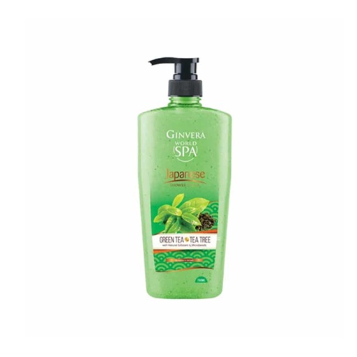 Ginvera World Spa Japanese Green Tea & Tea Tree Shower Scrub 250ml