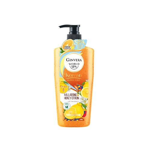 Ginvera World Spa Hallabong & Honey Citron Korean Shower Scrub 250ml