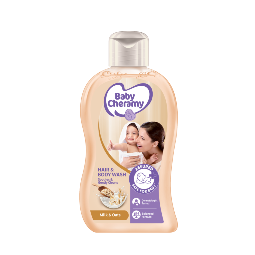 Baby Cheramy Milk & Oats Head  To Toe Baby Wash 400ml
