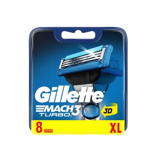 Gillette Mach3 Turbo Cartridge 8's