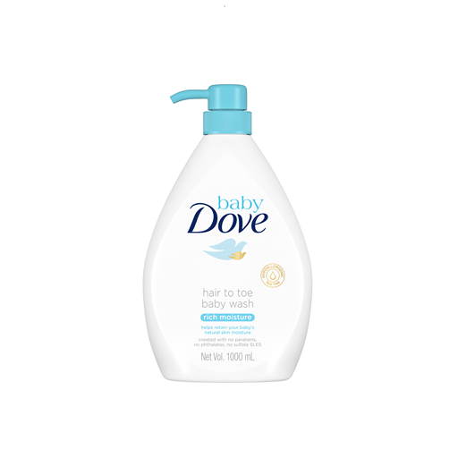 Dove Baby Hair To Toe Baby Wash 1000ml