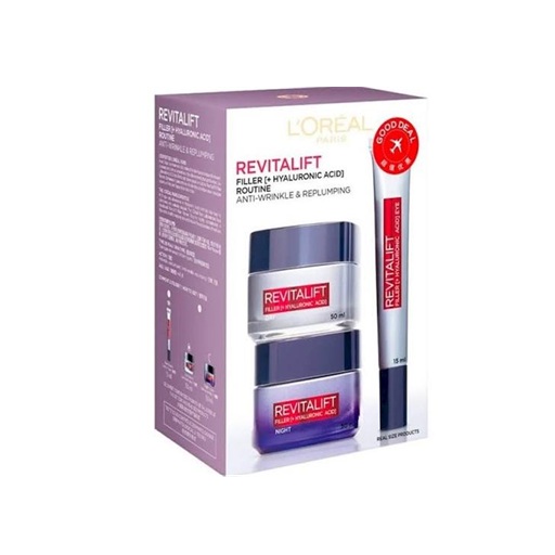 L'Oréal Paris Revitalift Filler Hyaluronic Acid Routine Set