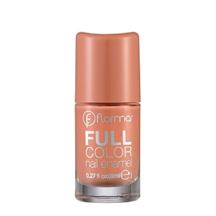 Flormar Full Color Nail Enamel - 45 Peach Sparkler