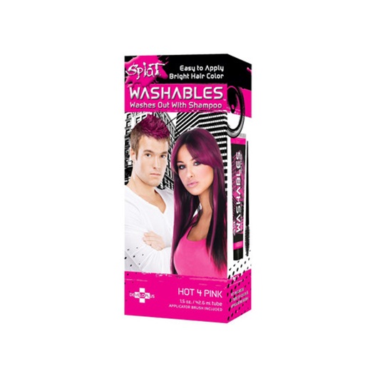 Splat Hot 4 Pink Washables Temporary Hair Color Women 42.6ml
